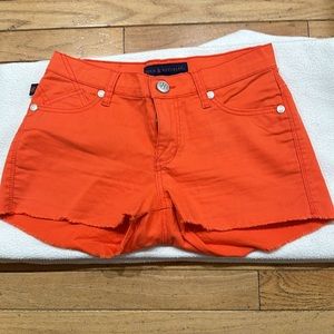 Rock & Republic Lolita Orange Jean Shorts